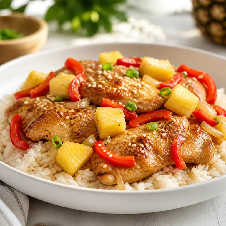 hawaiian chicken with coconut rice 693945055