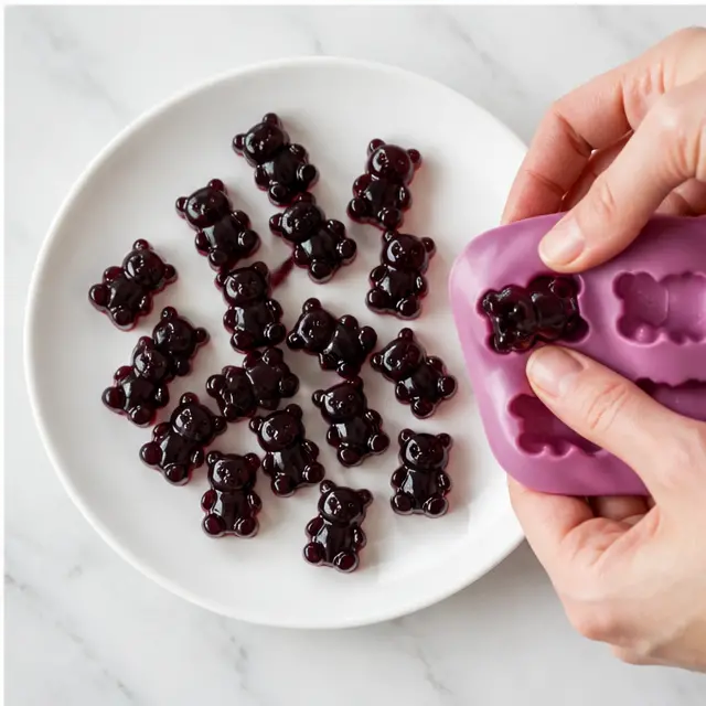 Step 4: Pop out finished gummies