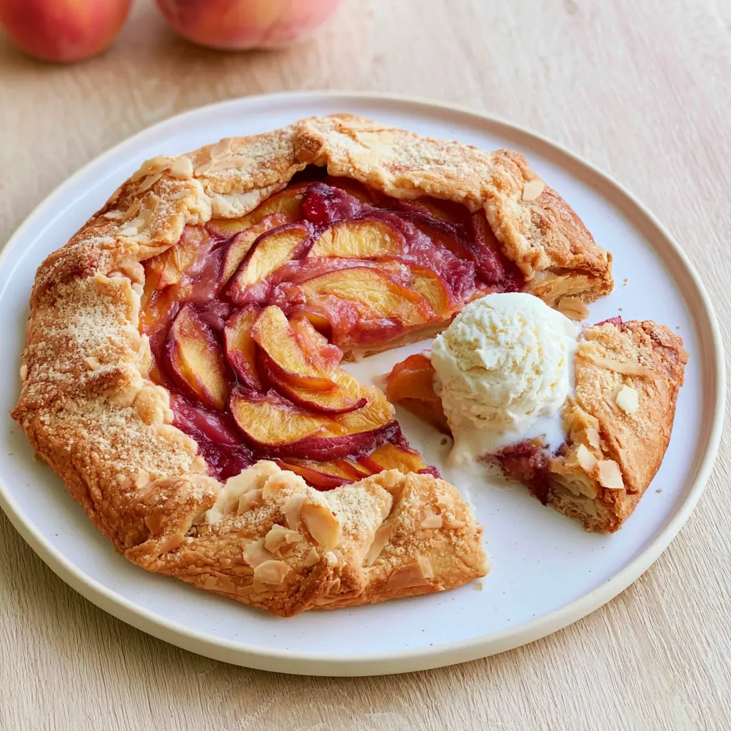 peach galette - final presentation