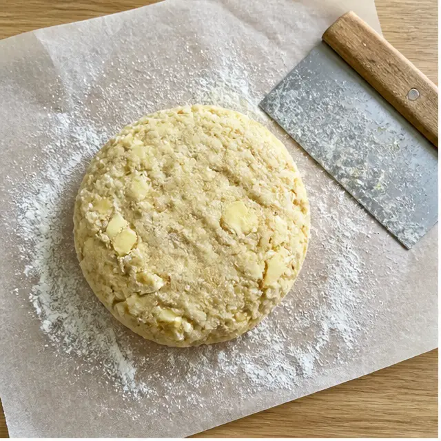 Step 1: Making the flaky all-butter galette dough with almond meal