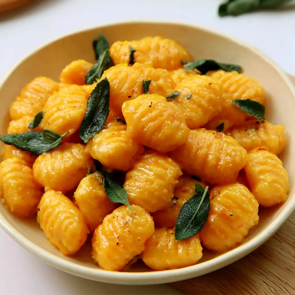 pumpkin gnocchi - final presentation