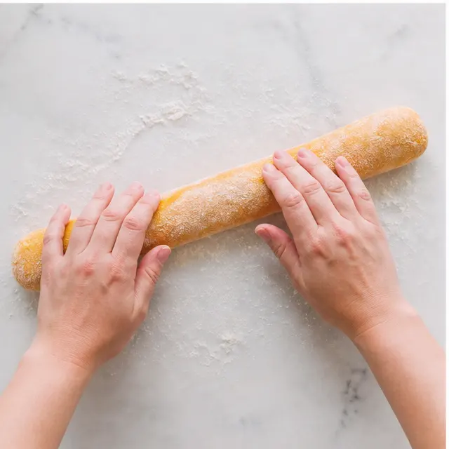 Step 3: Rolling and cutting gnocchi dough