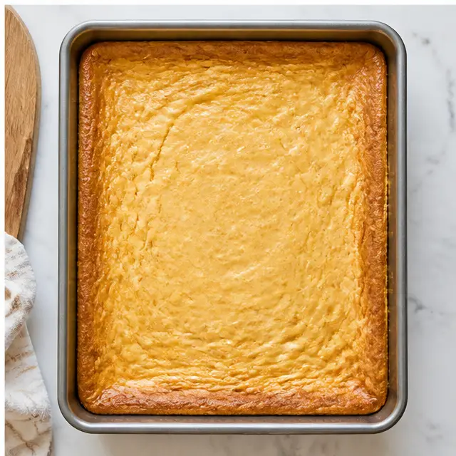 Step 4: Bake until the edges are golden and set while the center stays jiggly