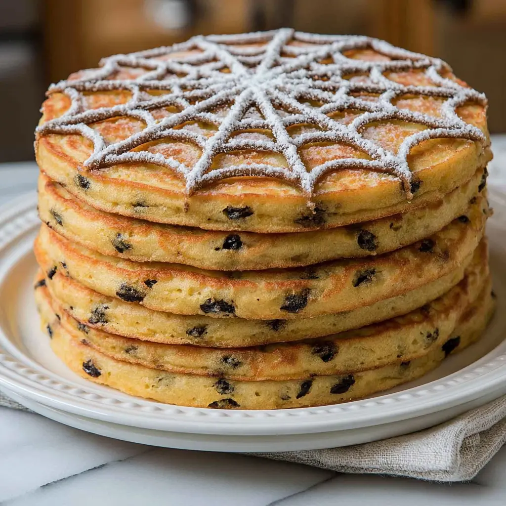 spider web cookie cake - final presentation