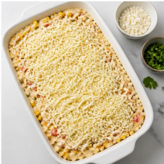 Top with Monterey Jack and bake