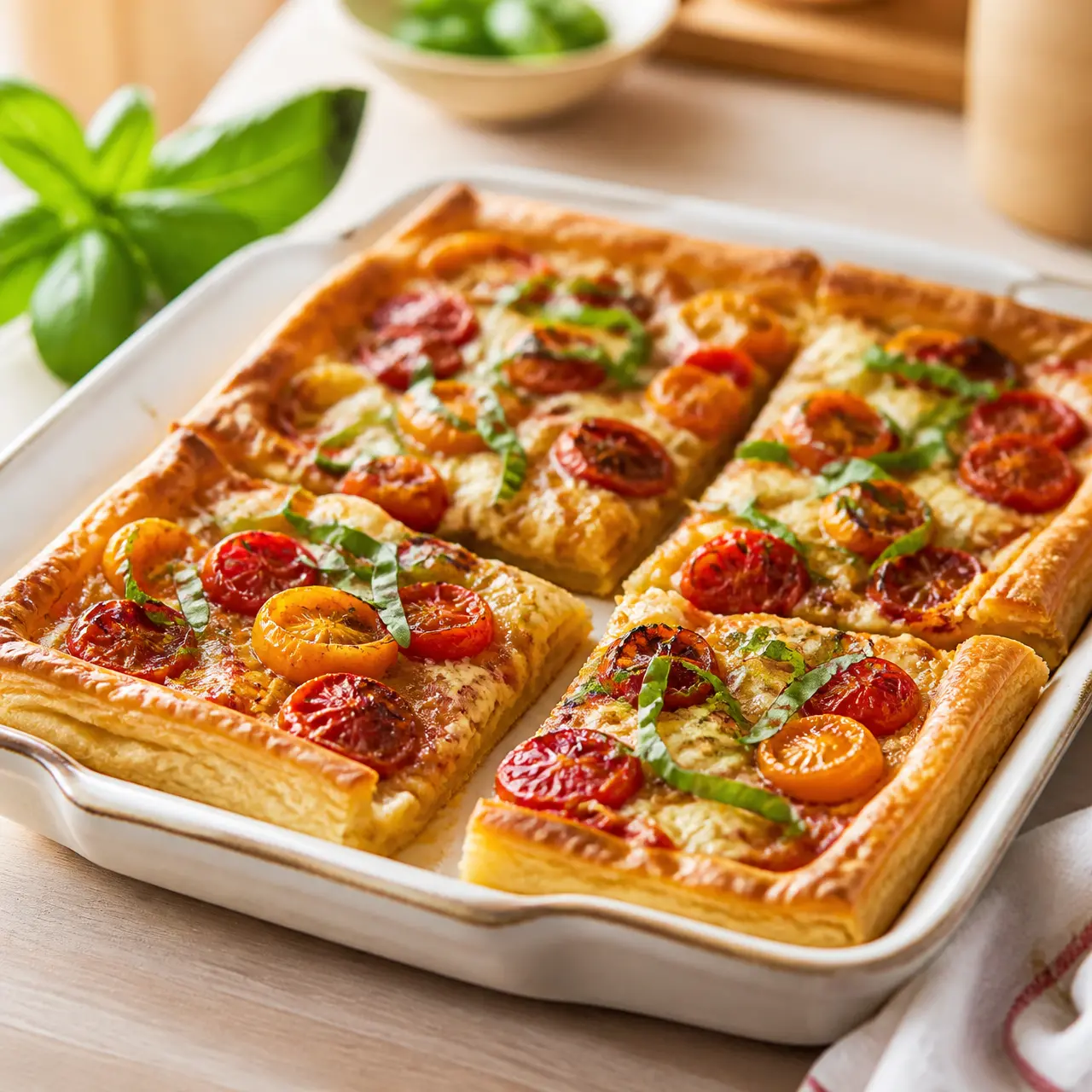 tomato tart - final presentation